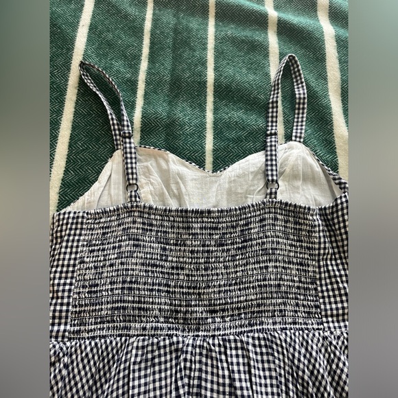 Old Navy Sleeveless Spaghetti Strap Blue and White Gingham Mini Sundress Size S - Picture 7 of 8